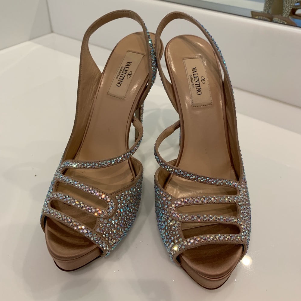 Valentino crystal shoes 37.5